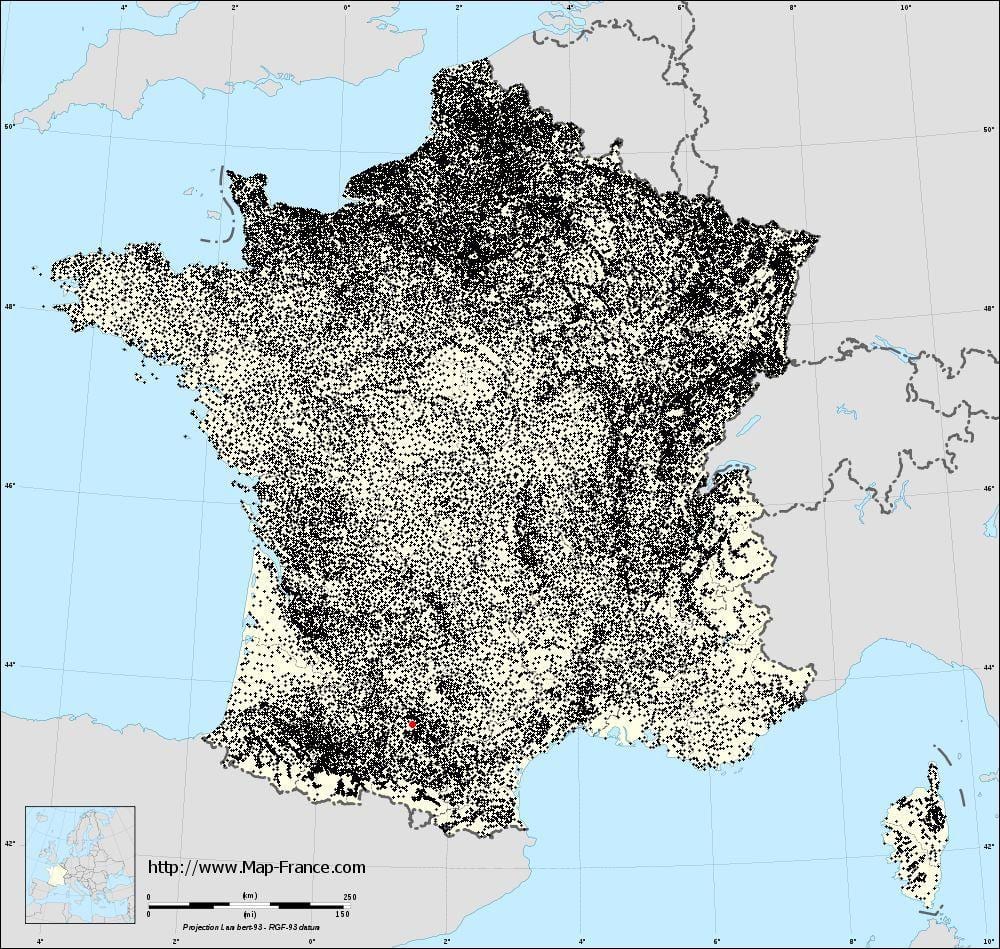 map Toulouse savivaldybės